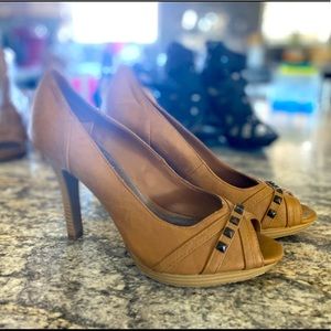 Studded Toe Elle Heels